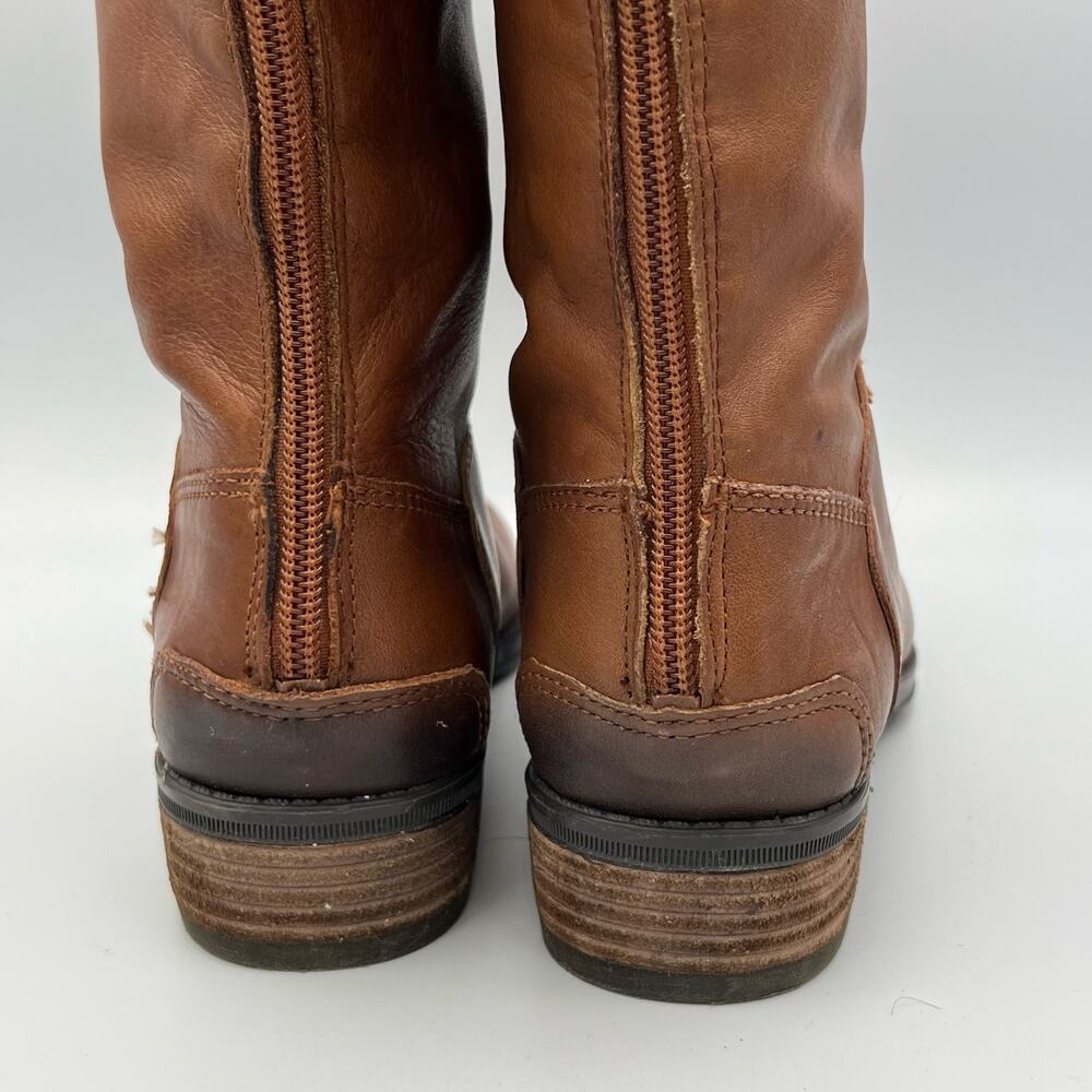 Sam Edelman Penny 2 Riding Boots size 6M Whiskey Brown Leather Knee High - Picture 8 of 14